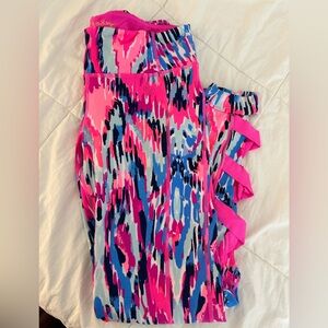 Lilly Pulitzer Pink and Blue Patterned Leggings